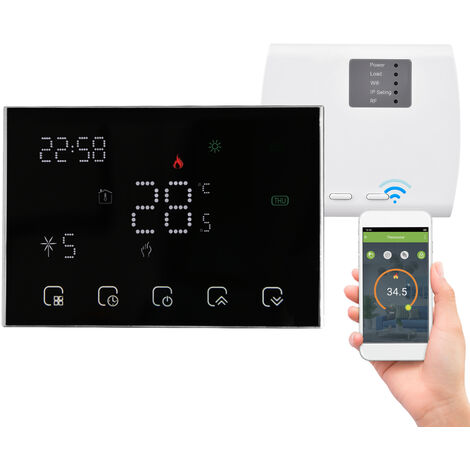 Termostato digitale intelligente programmabile Regolatore di temperatura ambiente con touchscreen LED