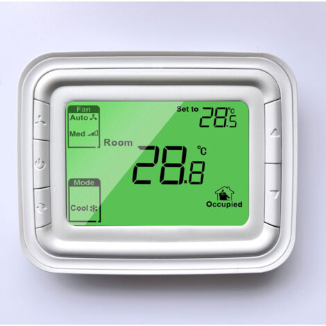 Termostato digitale LCD, termostato per il controllo della temperatura ambiente e della ventola, regolatore di temperatura con 2 o 4 comandi (9P/12P)