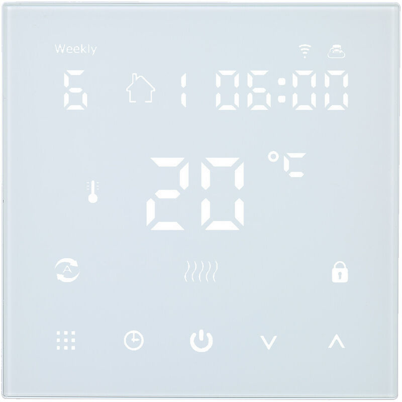 Presa Intelligente Wireless Con Termostato Digitale Programabile – 110-240V, Spina UE, Display LED, Controllo Remoto Riscaldamento/Raffreddamento