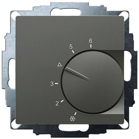 Termostato Eberle UTE 1002 incassato antracite 55 mm