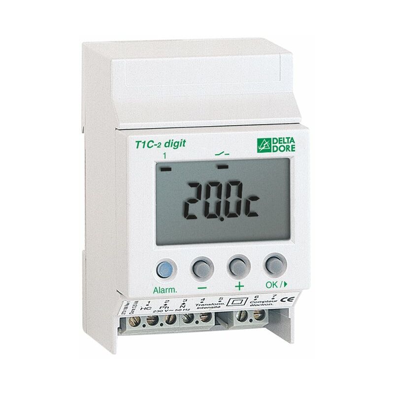 

Termostato electronico modular T1C-2 DIGIT 6150023 - Delta Dore