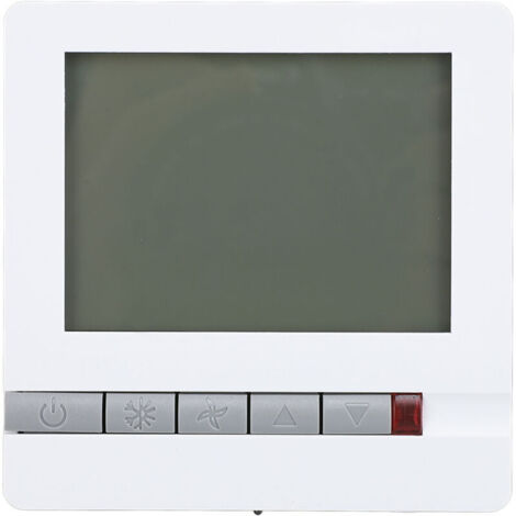Termostato Eosnow DC con ventola brushless e schermo LCD, riscaldatore ambiente digitale intelligente, funzione di memoria della temperatura regolabile, 85-260V