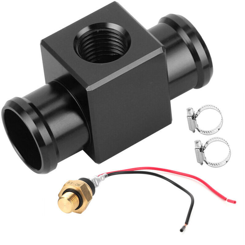 Xisrens Schwarz Termostato Eosnow, Interruptor De Temperatura Del Agua, Radiador, Sensor De Temperatura Del Ventilador Del Refrigerante, Para Motocicletas, Quads Y Vehículos Todoterreno (Negro)