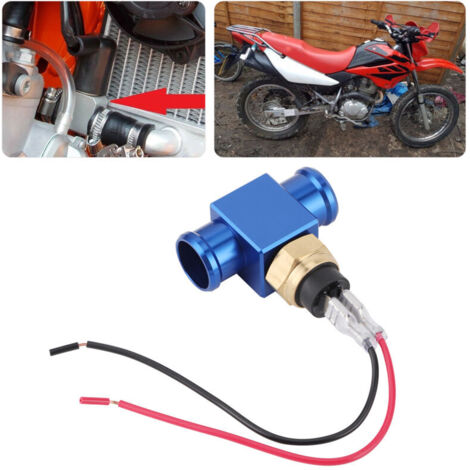 Termostato Eosnow per temperatura acqua, radiatore, liquido di raffreddamento e ventola, sensore di temperatura per moto, ATV e veicoli fuoristrada (blu)