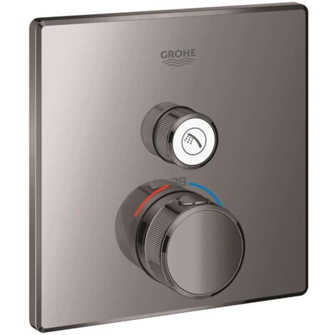 Termostato GROHTHERM SMARTCONTROL angolare, 1 valvola di intercettazione grafite dura GROHE