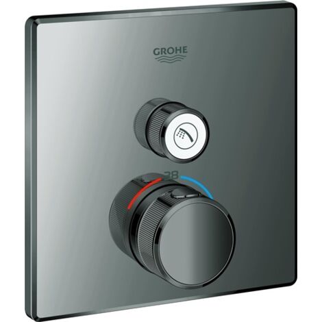 Termostato GROHTHERM SMARTCONTROL angular, 1 válvula de cierre grafito duro GROHE