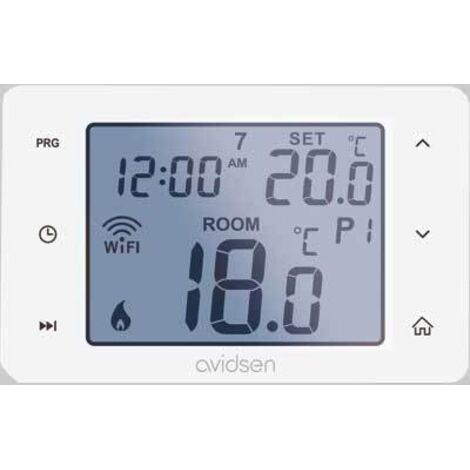 TERMOSTATO HOMEFLOW W WIFI  Programmazione settimanale     AVIDSEN