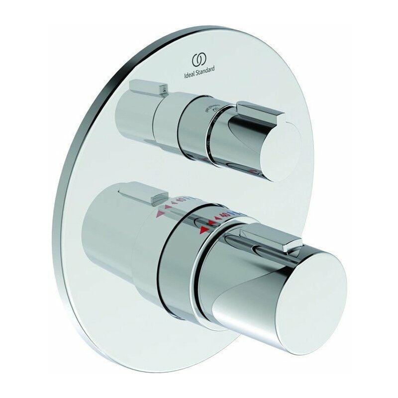 

Termostato individual CERATHERM T100, kit de empotrar 2 cromo ESTÁNDAR - Ideal