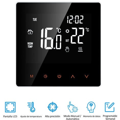 Termostato inteligente Controlador de temperatura digital de caldera de agua / gas