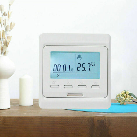 Termostato inteligente programable Sensor integrado con pantalla LCD 3 controladores de temperatura digitales sin WiFi