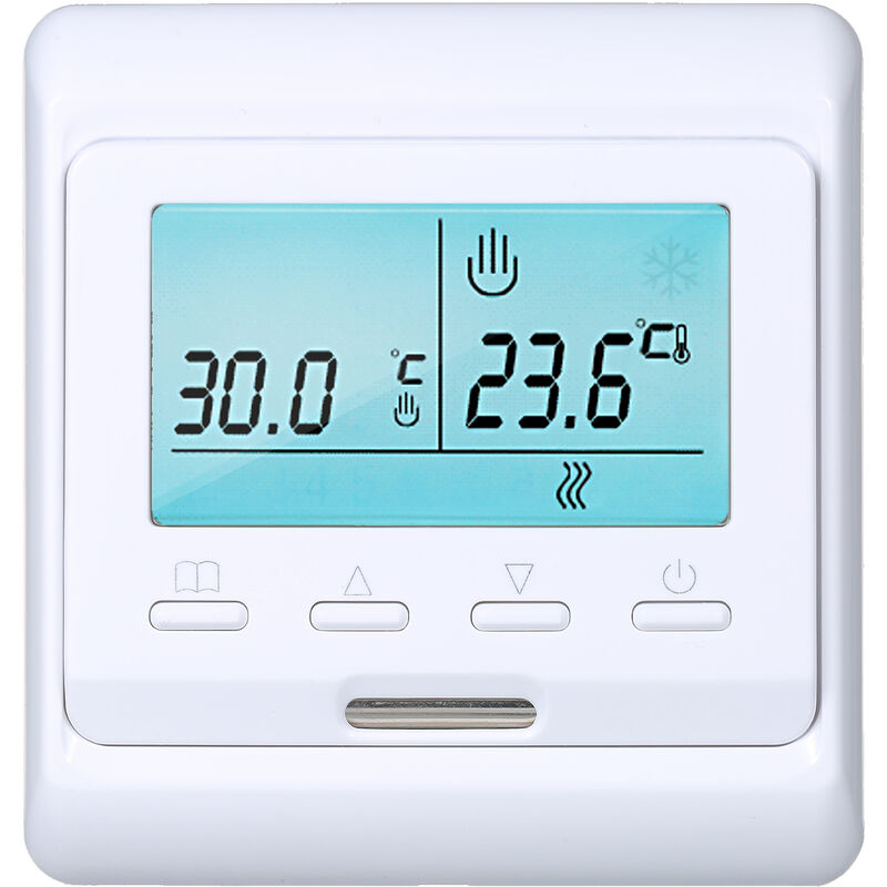 

Termostato inteligente programable WiFi Sensor incorporado con pantalla LCD Controlador de temperatura digital APLICACIoN Control remoto, 16A con WiFi