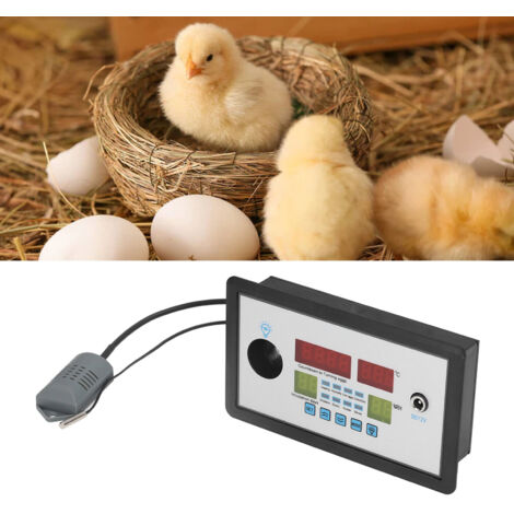 Termostato inteligente ThermoPro Tech de 12 V para incubadora con control automático para huevos de gallina, pato y ganso, ABS, 150 x 88 x 30 mm.