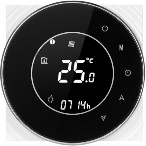 Termostato inteligente Wi-Fi programable de 95-240 V para calefacción eléctrica, regulador de temperatura, control por voz mediante aplicación, pantalla LCD retroiluminada, compatible con Echo y Googl