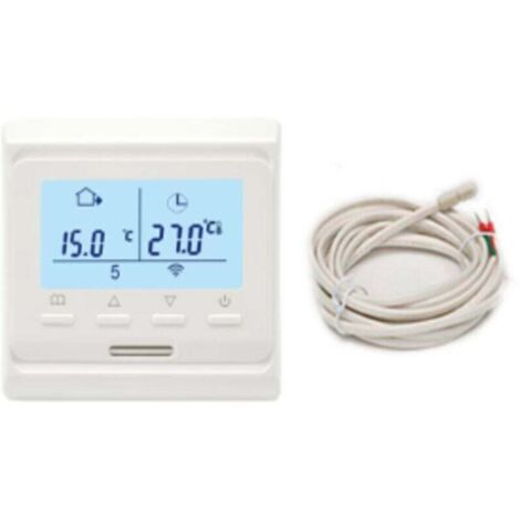 Termostato inteligente WiFi blanco de 3 A, XU, regulador de calefacción y caldera IP20, 3200 W de potencia, voltaje de 100-230 V CA, PC ignífugo, dimensiones 86 × 89 × 43 mm, control remoto KZQ - KZQ