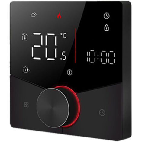 Termostato inteligente WiFi con pantalla táctil LCD, programable semanalmente, protección antihielo, control mediante aplicación móvil, para el hogar, la escuela, la oficina y el hotel.