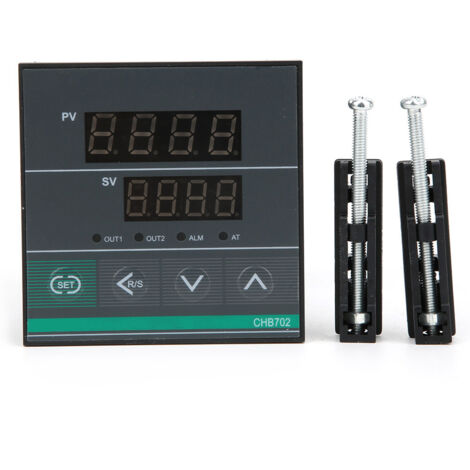 Termostato inteligenteControlador de temperatura CHB702 con relé/SSR y sensor tipo K 0-400°C