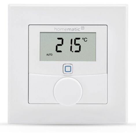 Termostato Intelligente Homematic IP 156669A0 con Sensore di Umidit�, Termostato Digitale per Radiatori e Riscaldamento a Pavimento, Controllo tramite App, compatibile con Alexa e Google Assistant