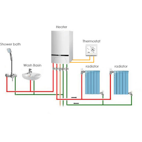 Termostato intelligente Intellight, regolatore di temperatura 5A, per caldaia ad acqua/gas, per uso domestico, senza Wi-Fi, bianco