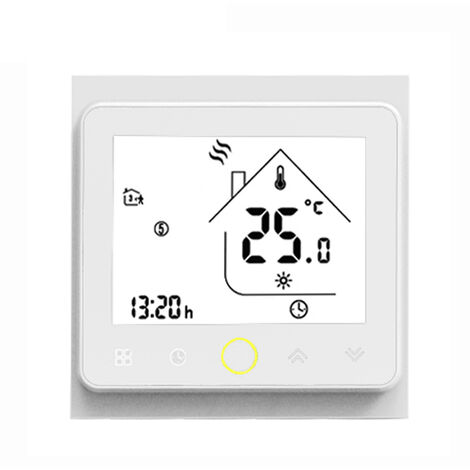 Termostato intelligente Regolatore di temperatura Intellight 5A Termostati per caldaie acqua / gas per la casa No Wi-Fi - Bianco, Bianco-No Wifi