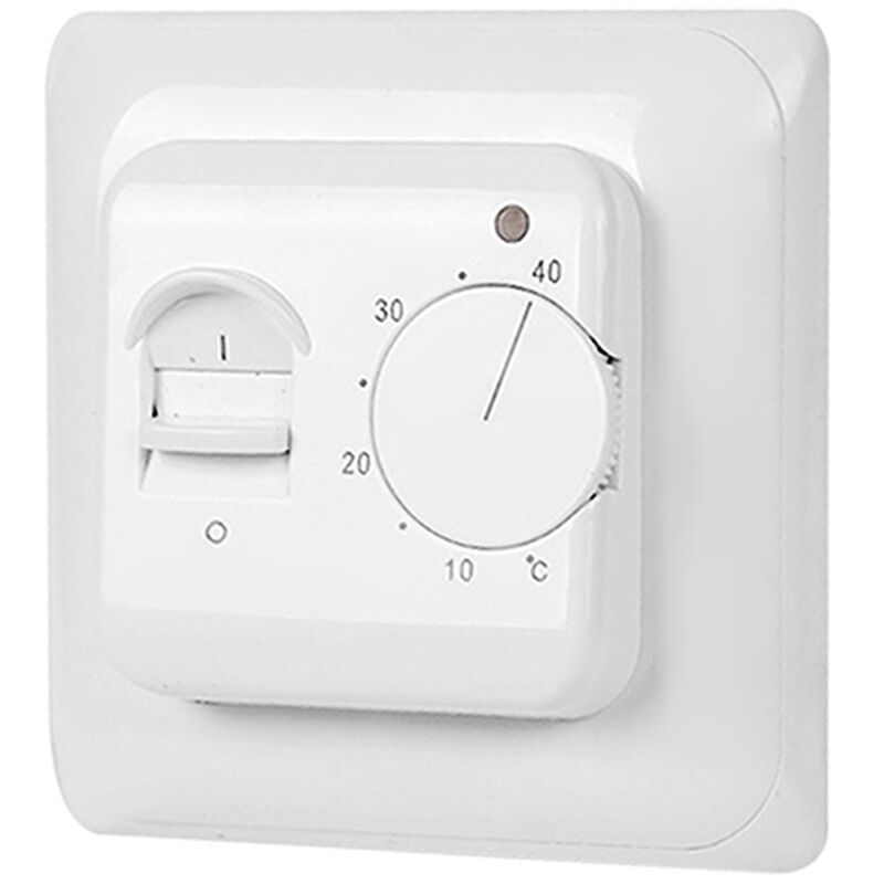 

Termostato mecánico de 230 V, no programable, controlador de calefacción por suelo radiante, con indicador de sensor externo, 5-40 ℃ 3A