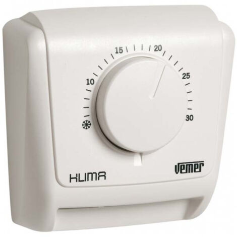 Termostato mecánico Vemer Klima 2 para montaje en pared con membrana de gas VE018800