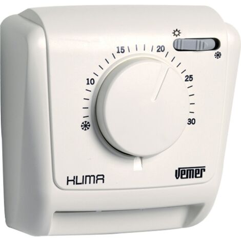 Termostato mecánico Vemer Klima SW para montaje en pared con membrana de gas VE023800