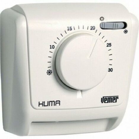 Termostato meccanico da parete Vemer Klima SW a membrana di gas VE023800