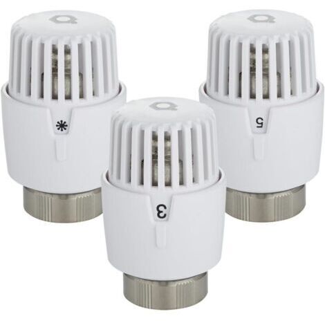 Termostato per radiatore con serie – testa termostatica precisa con sensore integrato, protezione antigelo e impostazione versatile per valvole a filettatura M30 × 1,5