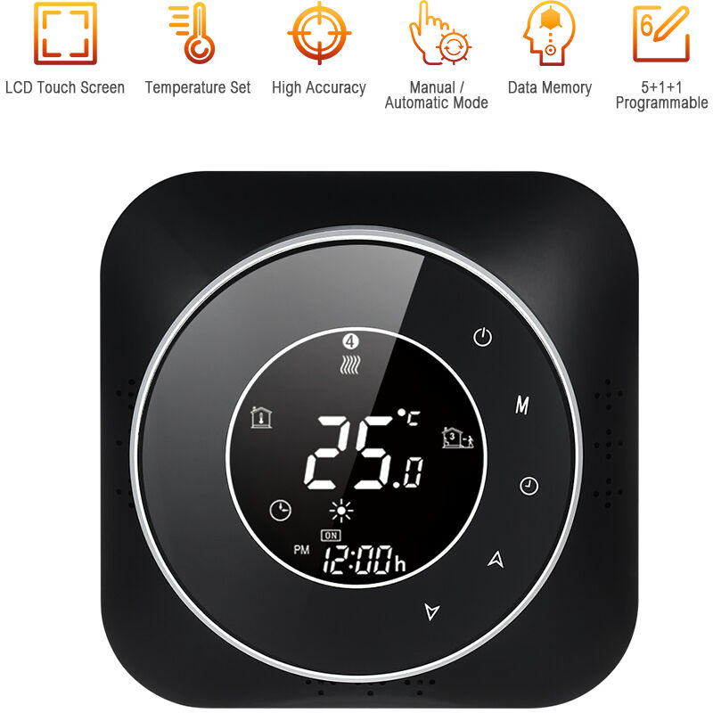 

Termostato programable 95-240V 5 + 1 + 1 Pantalla tactil LCD de seis periodos