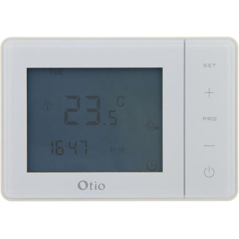 Termostato programable con cable - Blanco - Otio
