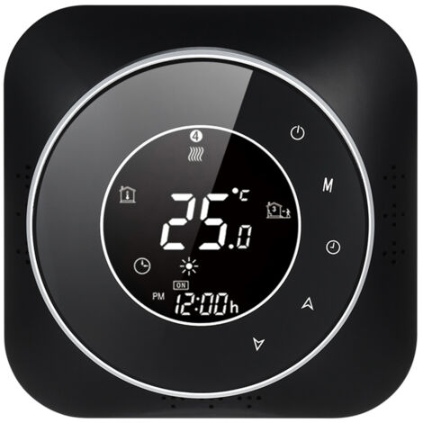 Termostato programable de 95-240 V, 5+1+1 periodos, pantalla táctil LCD retroiluminada, regulador de temperatura para calentamiento de agua.