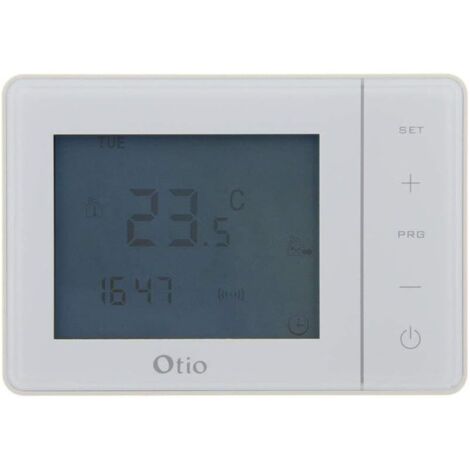 Termostato programmabile cablato bianco