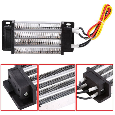 Termostato PTC, calefactor cerámico eléctrico aislado de alto rendimiento de 12 V CC y 200 W para aire acondicionado, coche o secadora, dimensiones 120 x 50 x 26 mm.