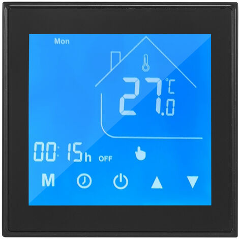 Termostato Regolatore di Temperatura Display LCD Settimanale Programmabile per Caldaia Acqua/Gas per Uso Domestico