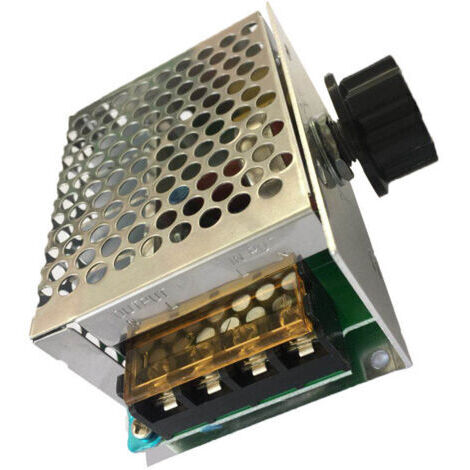Termostato regulador de voltaje electrónico SCR de alta potencia de 220 V CA y 4000 W con controlador de velocidad