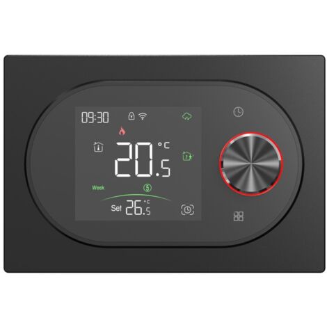 Termostato Smart WiFi Beca BHT-9000GCLW Expert4house Edition  Nero
