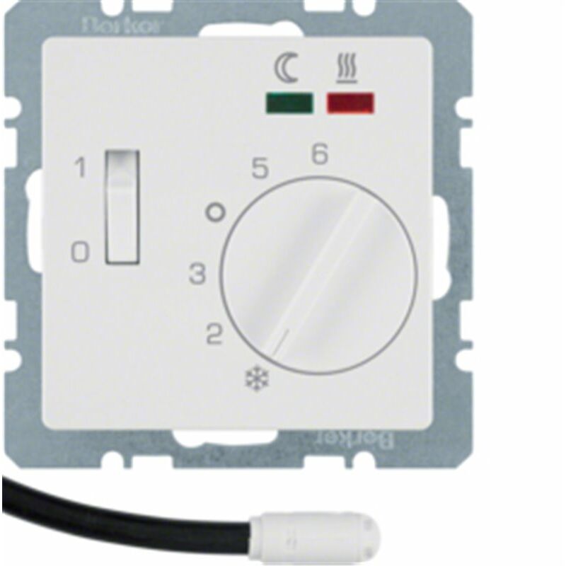 

Hager - Termostato suelo radiante Berker by 20346089 Blanco Mate