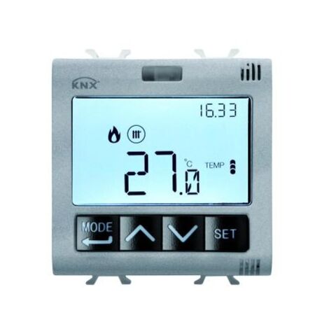 TERMOSTATO T+H KNX INCASSO TITANIO GEWISS GW14795H