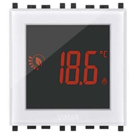 Termostato tÁctil 2 mÓdulos 120-230v color blanco 02950.b