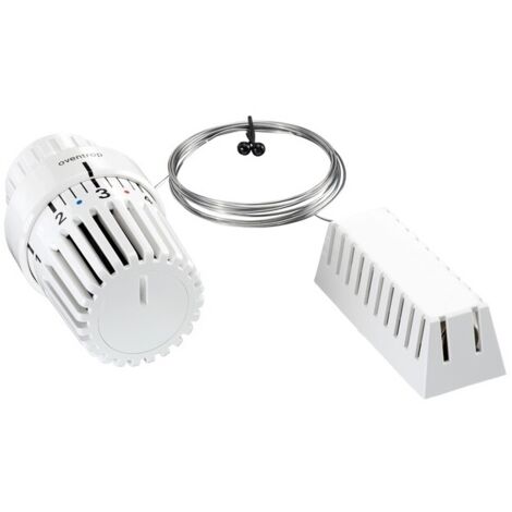 TERMOSTATO UNI LD BLANCO, BOMBILLA REMOTA. 2 M