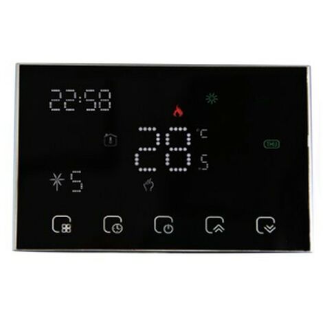 Termostato WiFi Beca a Batteria BHT-8000RF-GAW  Nero