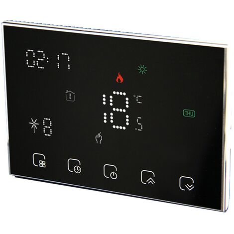 Termostato WiFi Beca a Batteria BHT-8000RF-GBCW  Nero