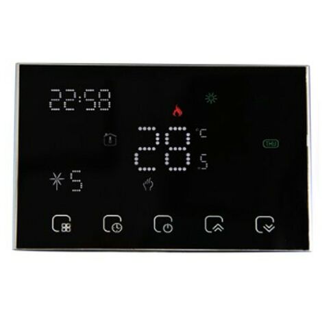 Termostato WiFi Beca a Batteria BHT-8000RF-GCW  Nero