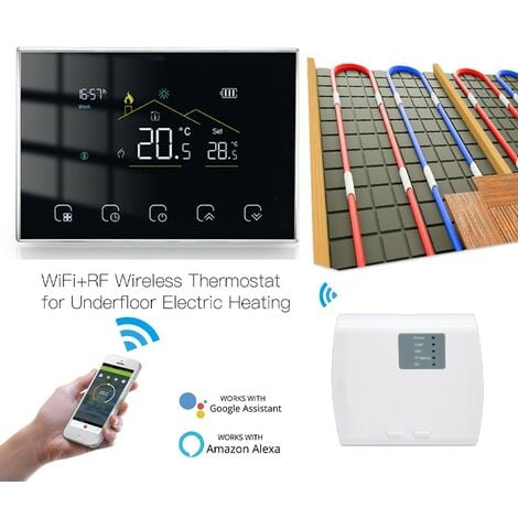 MINKUROW Termostato Digitale Wifi Con Sonda, Telecomando App, Alexa/Google  Assist, Regolatore Di Temperatura A 2 Uscite Con Riscaldamento E  Raffreddamento, Per Acquari Di Rettili