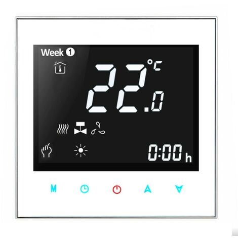 Termostato WiFi Beca BAC-2000ALW Fan Coil  Bianco
