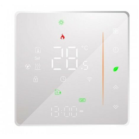 LEDLUX LL0251B Termostato Wi-Fi Con Touch Nero 220V Compatibile Con Alexa Google Home Per Caldaia A Gas - 8
