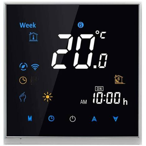 Termostato WiFi Beca BHT-3000GCLW  Nero