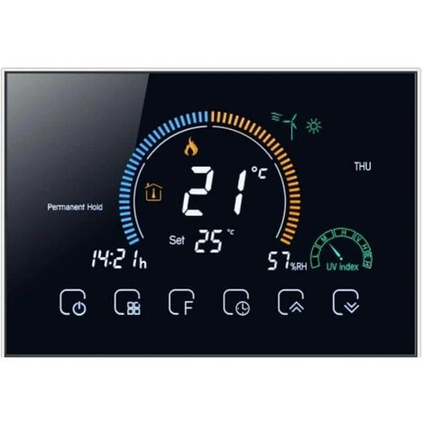Termostato WiFi Beca BHT-8000GCLW  Nero