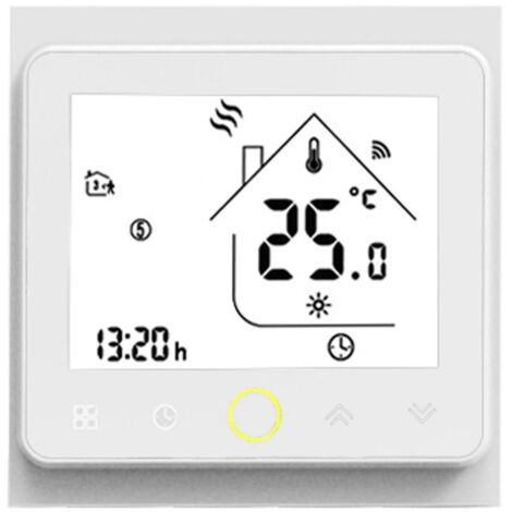 Termostato WiFi Programable Blanco Para Calefacción Blanco - Blanco