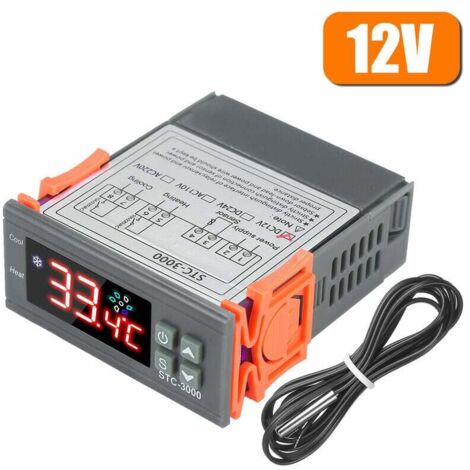 Termostato y programador de temperatura Acuario Criadero Enfriador de mariscos Termostato de pantalla digital electrónico Controlador de temperatura con microordenador Interruptor S